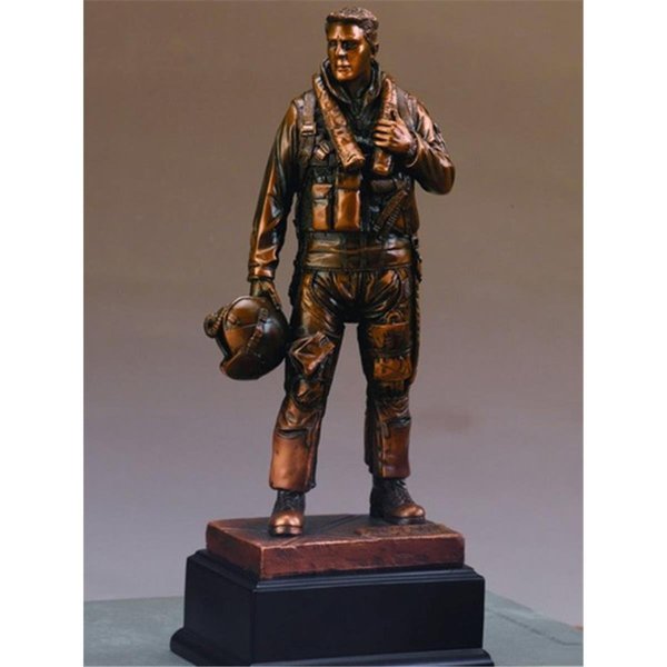 Marian Imports Marian Imports F54208 Air Force Bronze Plated Resin Sculpture 54208